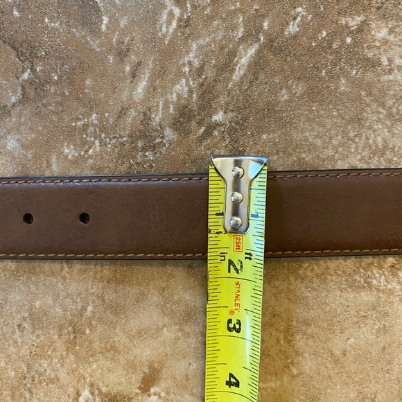 🆕 Columbia Men’s Logo Everyday Casual Dress Brown Belt Sz 36 leather lined NWT - Picture 9 of 10